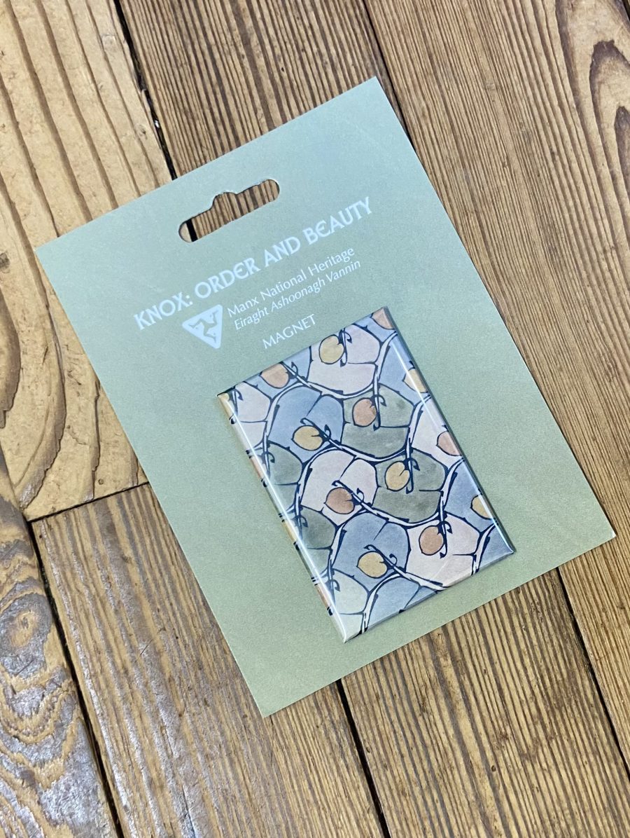 Archibald Knox Green Buds and Leaves Design Magnet
