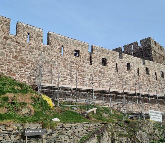 Peel Castle Conservation Milestone Achieved as Scaffolding Comes Down