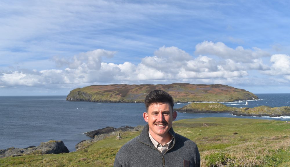 Colour photograph of Richard Seed, Manx National Heritage Environmental Development and Engagement Manager