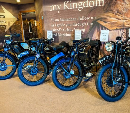 Vintage Motorcycles on Display